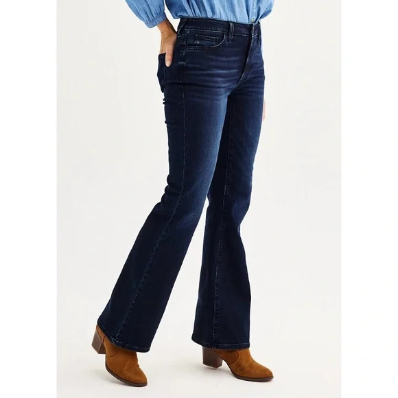 NWT Sonoma High-Waisted Flare-Leg Jeans Black Size 4 - Picture 3 of 3